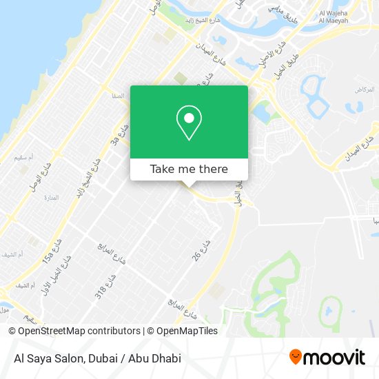 Al Saya Salon map