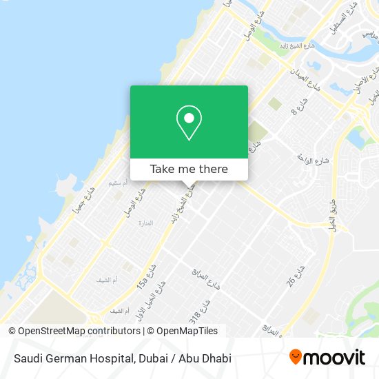 Saudi German Hospital map
