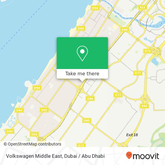 Volkswagen Middle East map