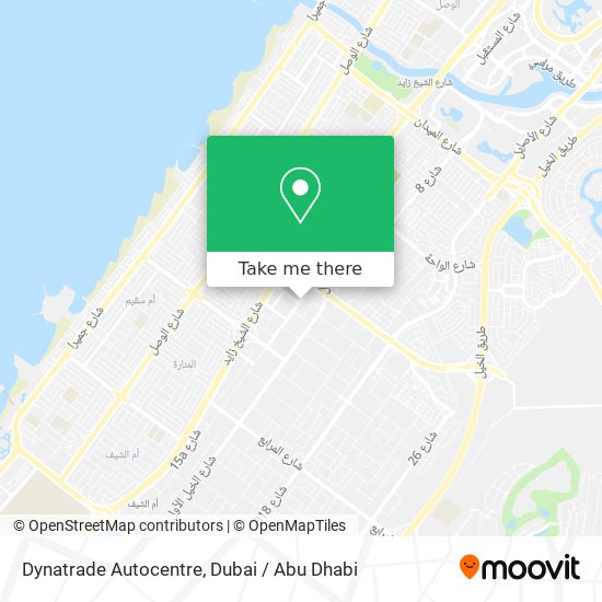 Dynatrade Autocentre map