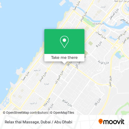 Relax thai Massage map