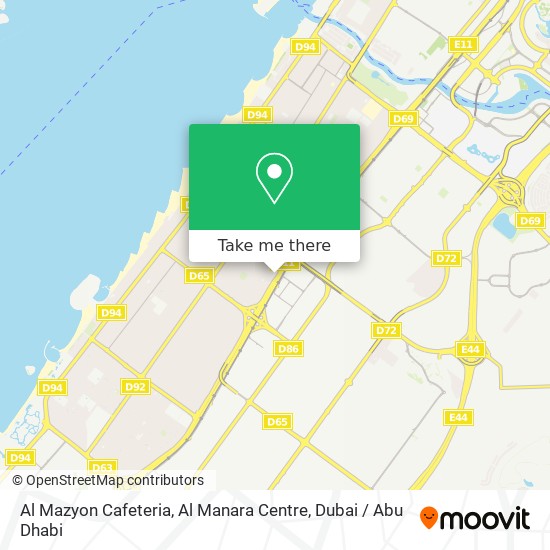 Al Mazyon Cafeteria, Al Manara Centre map