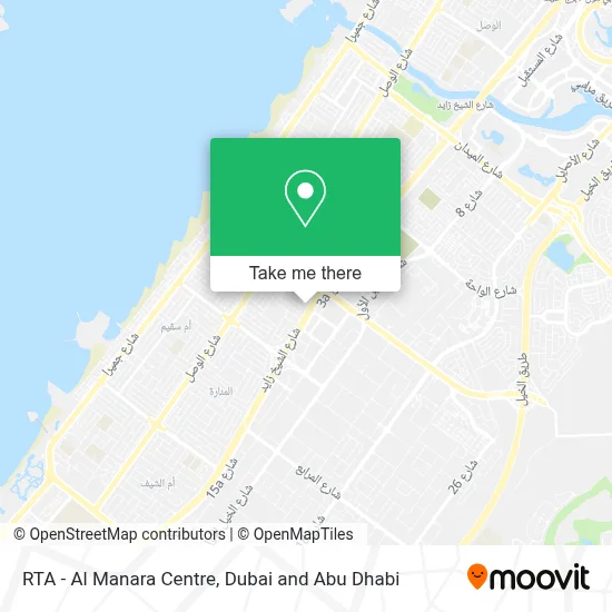 RTA - Al Manara Centre map