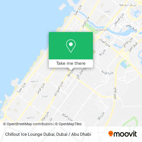 Chillout Ice Lounge Dubai map