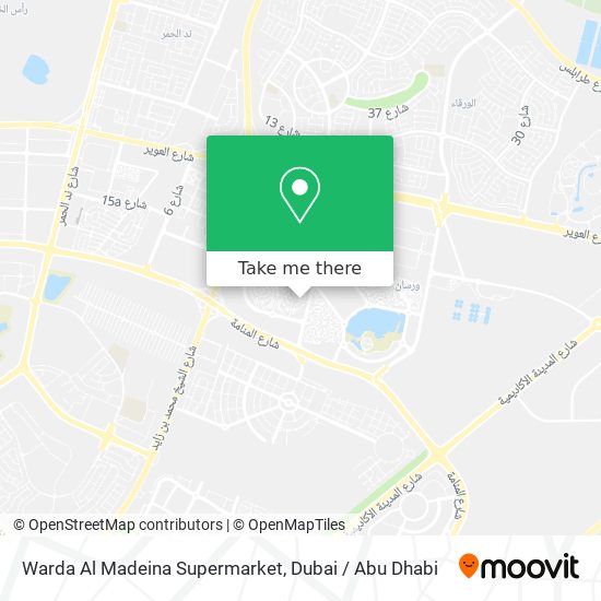 Warda Al Madeina Supermarket map