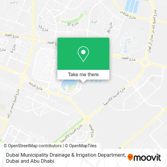 Dubai Municipality Drainage & Irrigation Department map