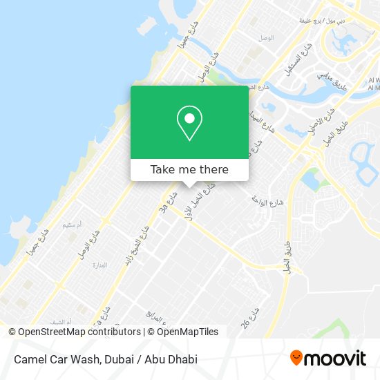Camel Car Wash map