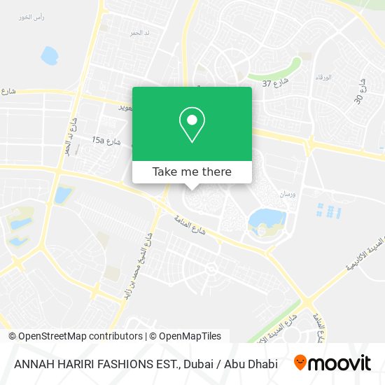 ANNAH HARIRI FASHIONS EST. map