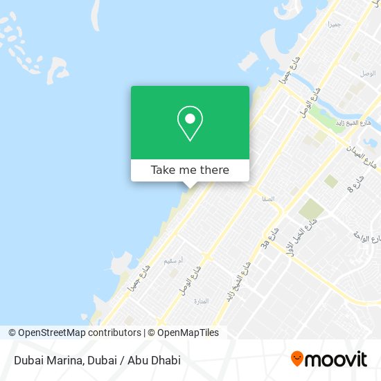 Dubai Marina map