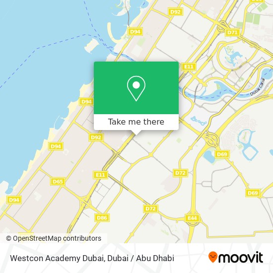 Westcon Academy Dubai map