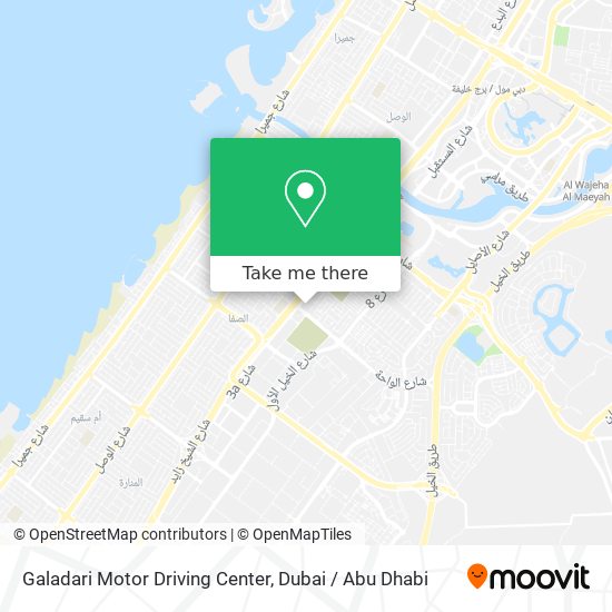 Galadari Motor Driving Center map