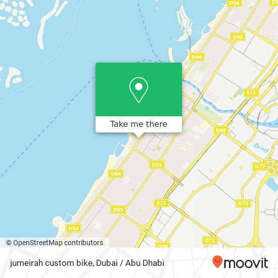 jumeirah custom bike map