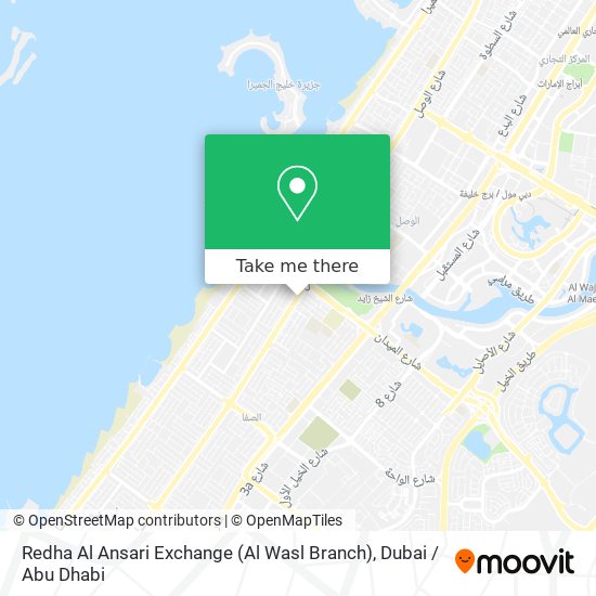 Redha Al Ansari Exchange (Al Wasl Branch) map