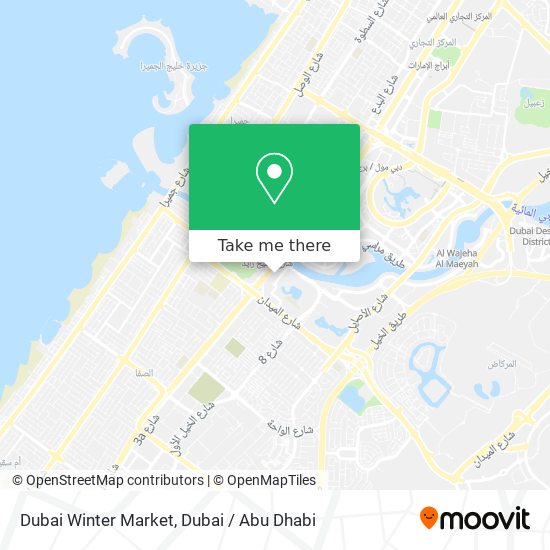 Dubai Winter Market map