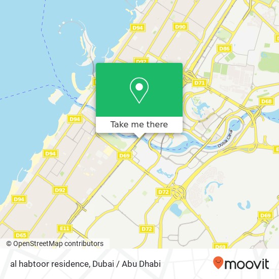 al habtoor residence map