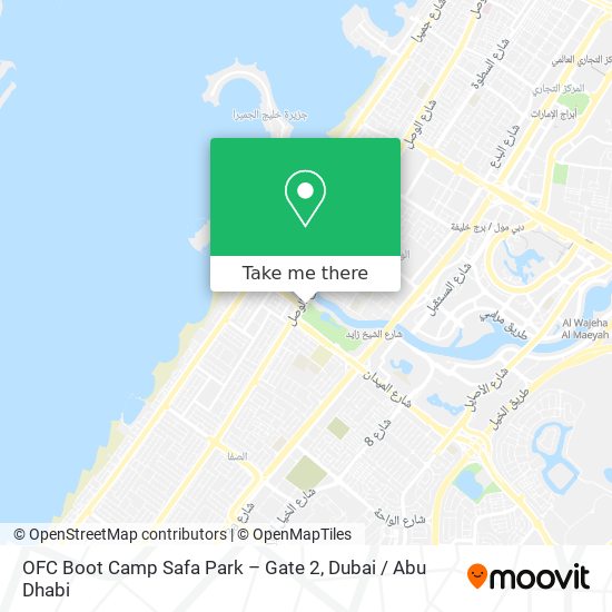 OFC Boot Camp Safa Park – Gate 2 map