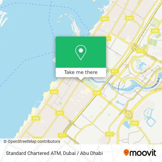 Standard Chartered ATM map