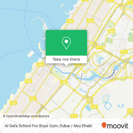 Al Safa School For Boys Gym map