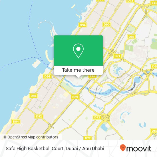 Safa High Basketball Court map