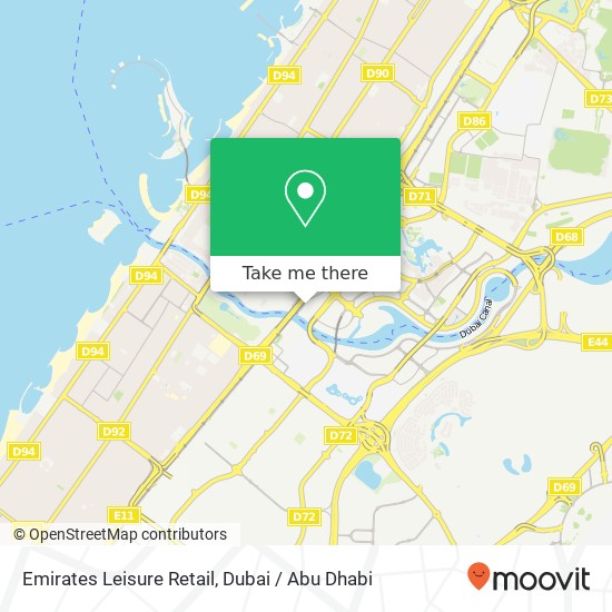 Emirates Leisure Retail map