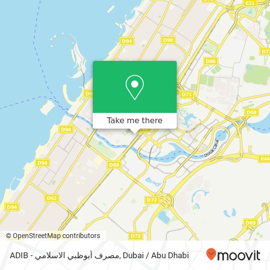 ADIB - مصرف أبوظبي الاسلامي map