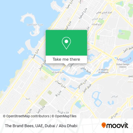 The Brand Bees, UAE map