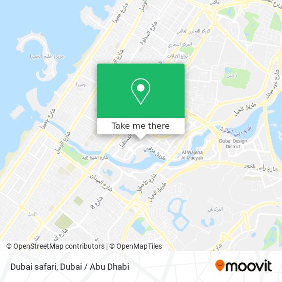 Dubai safari map