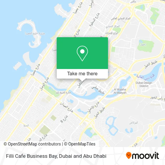 Filli Cafe Business Bay map