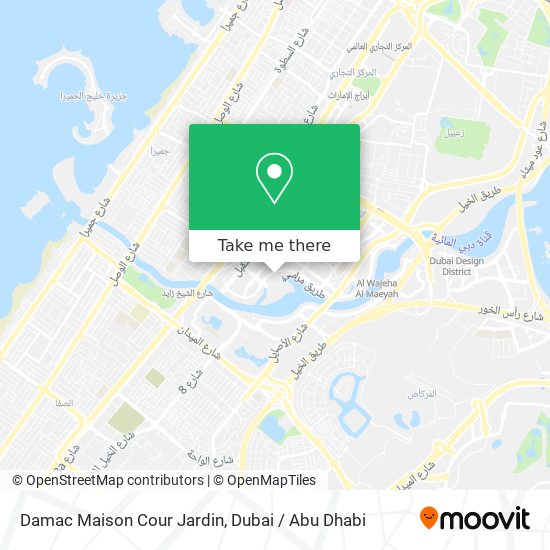 Damac Maison Cour Jardin map