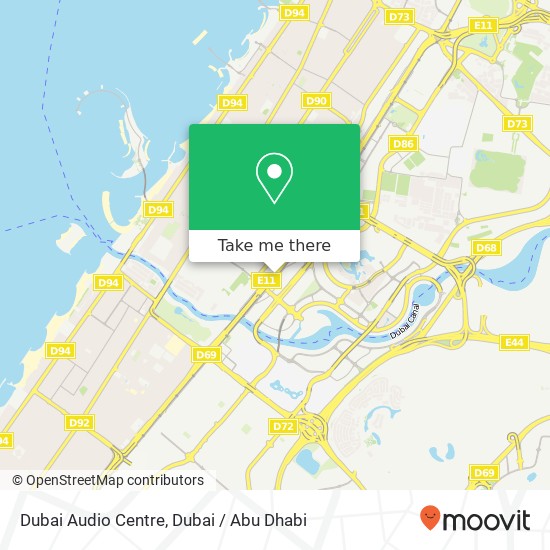 Dubai Audio Centre map