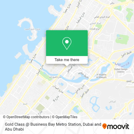 Gold Class @ Business Bay Metro Station map