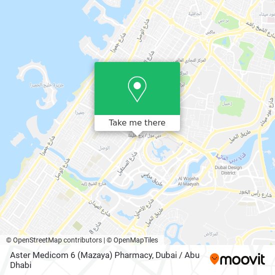 Aster Medicom 6 (Mazaya) Pharmacy map
