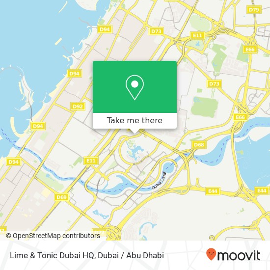 Lime & Tonic Dubai HQ map