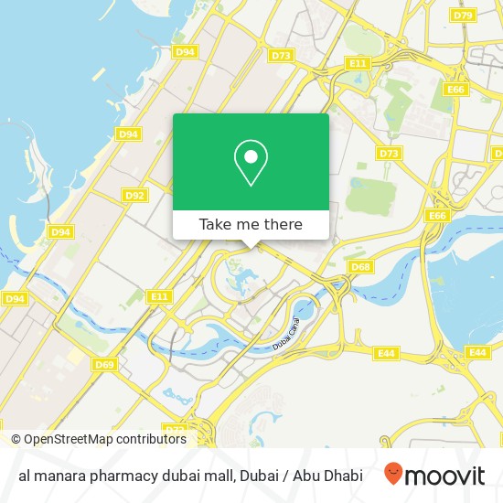 al manara pharmacy dubai mall map