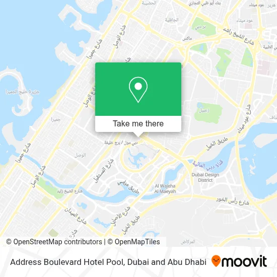 Address Boulevard Hotel Pool map