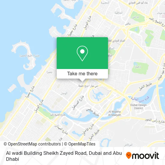 Al wadi Building Sheikh Zayed Road map