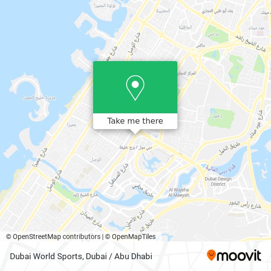 Dubai World Sports map