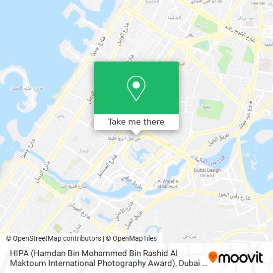 HIPA (Hamdan Bin Mohammed Bin Rashid Al Maktoum International Photography Award) map