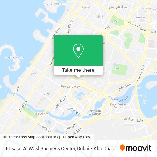 Etisalat Al Wasl Business Center map