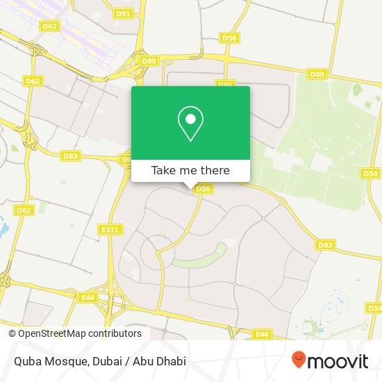 Quba Mosque map