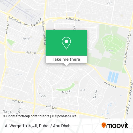 Al Warqa 1 الورقاء map
