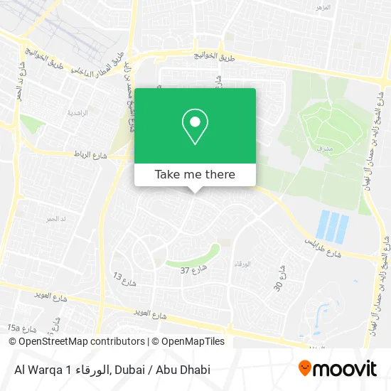 Al Warqa 1 Location Map How To Get To Al Warqa 1 الورقاء In Dubai By Bus Or Metro?