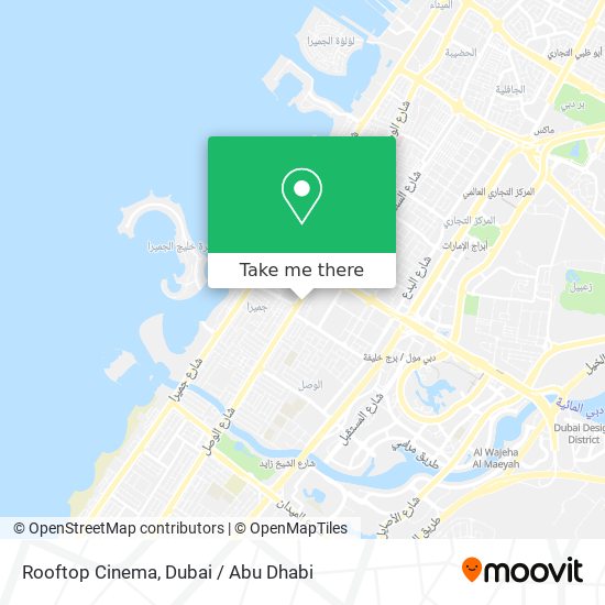 Rooftop Cinema map