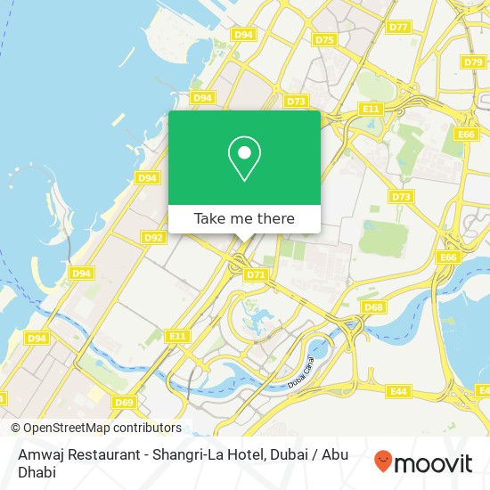 Amwaj Restaurant - Shangri-La Hotel map