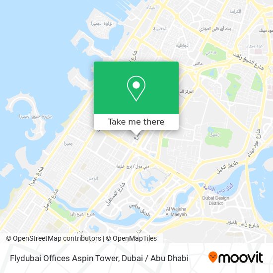 Flydubai Offices Aspin Tower map