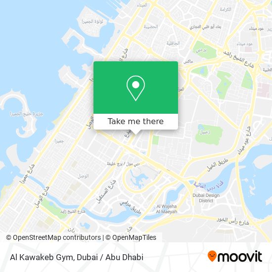 Al Kawakeb Gym map