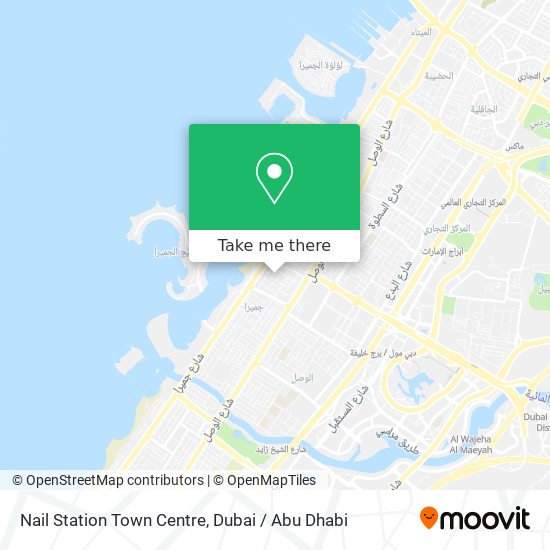 Nail Station Town Centre map