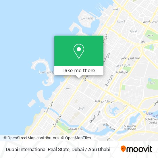 Dubai International Real State map