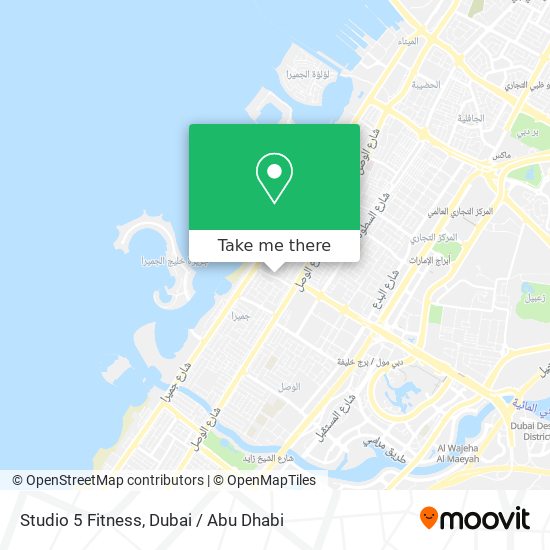 Studio 5 Fitness map