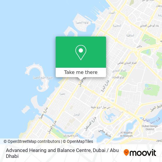 Advanced Hearing and Balance Centre map
